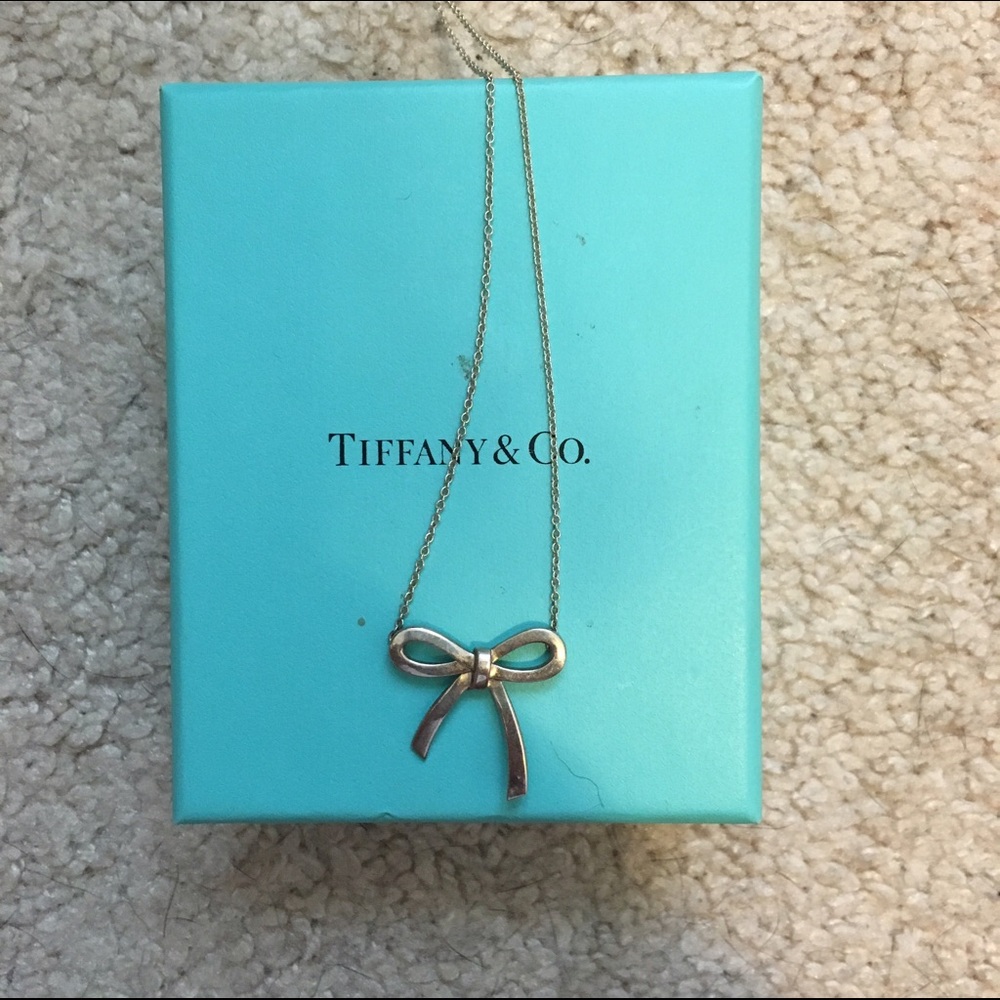 Tiffany & Co. Silver Bow Necklace
